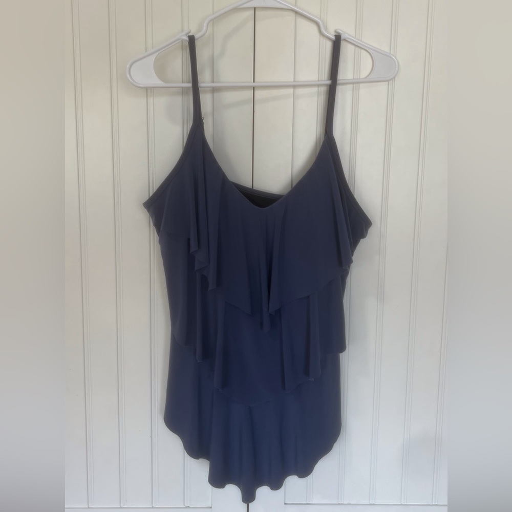 Magicsuit Solid Swim Top Tankini Size 14